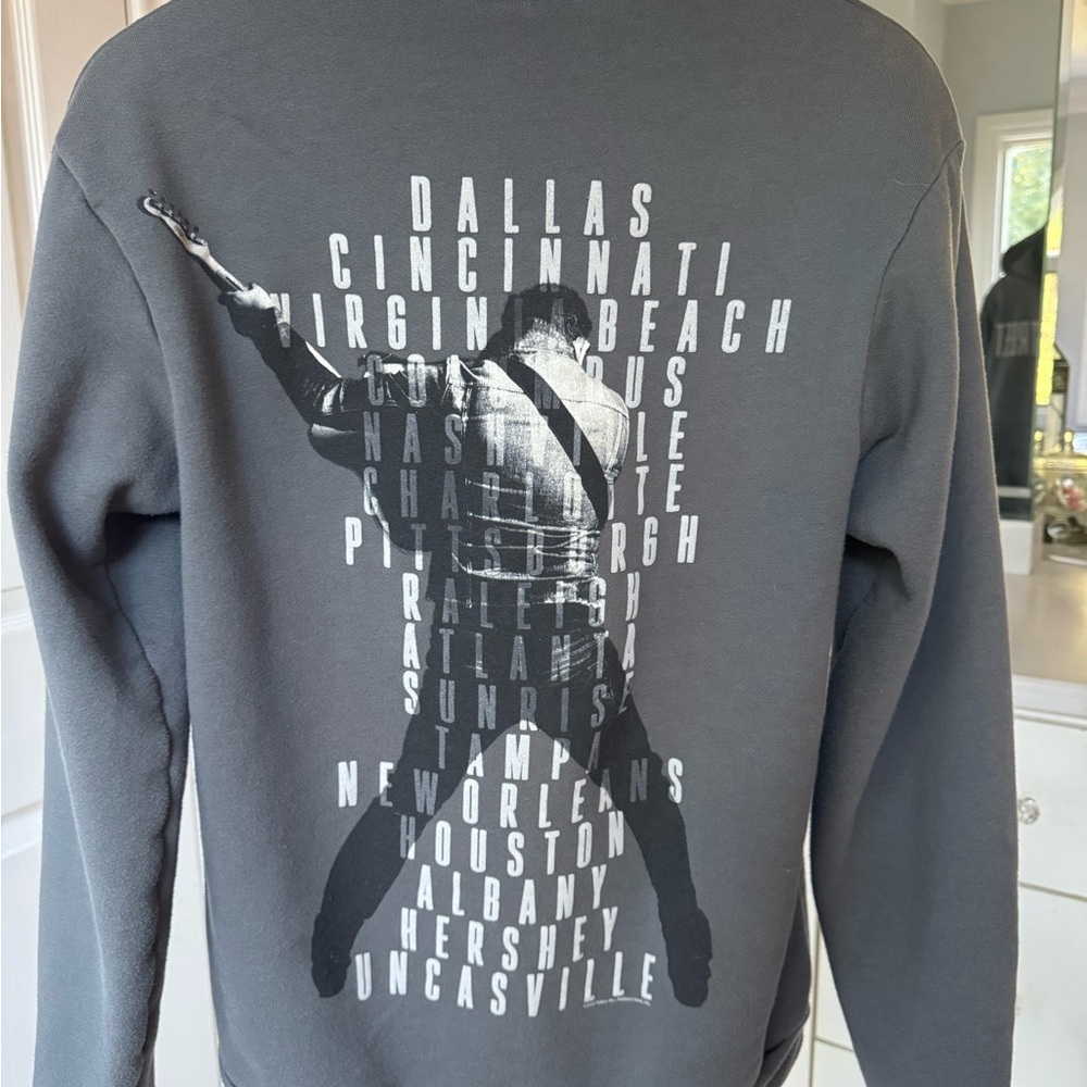 Hoodie Bruce E Street Gray US L - Picture 3 of 8